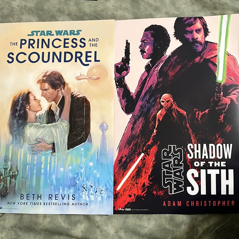 Star Wars 2022 2-Siding Poster Shadow of the Sith & Princess and the Scoundrel